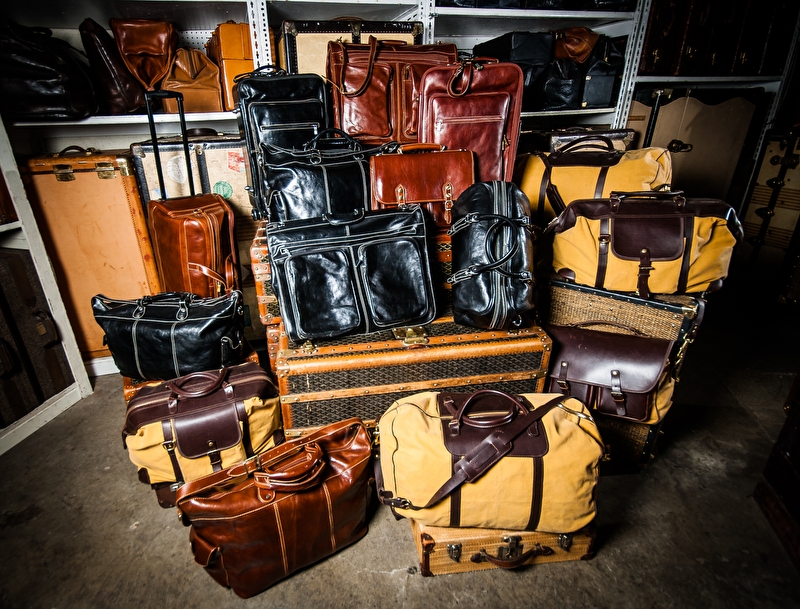 Leather luggage shop brands