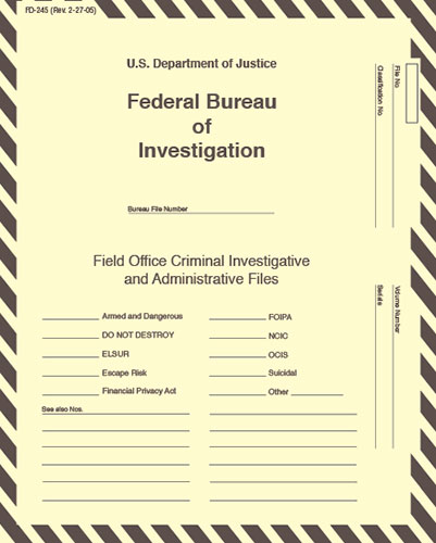 fbi file folder