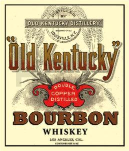 Liquor – Old Kentucky Bourbon – 1870s - Hand Prop Room