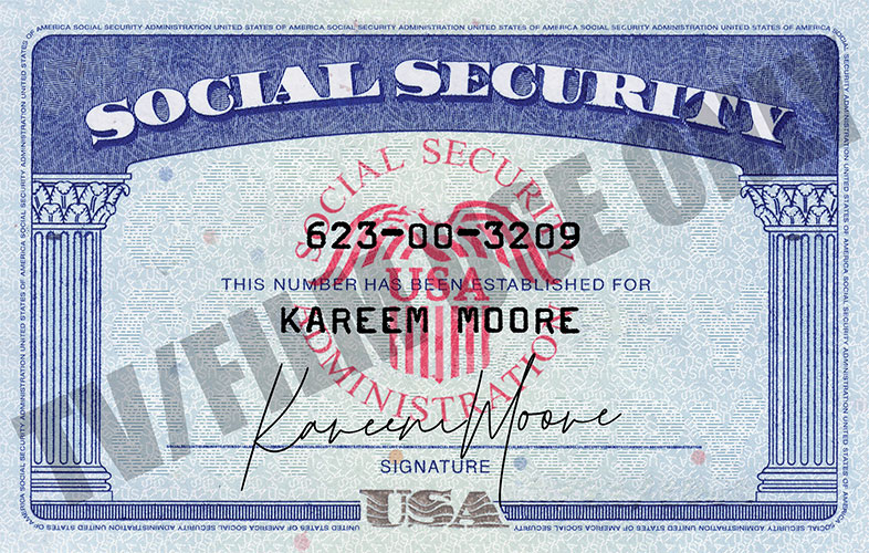 Social Security Card – 2000 - Hand Prop Room